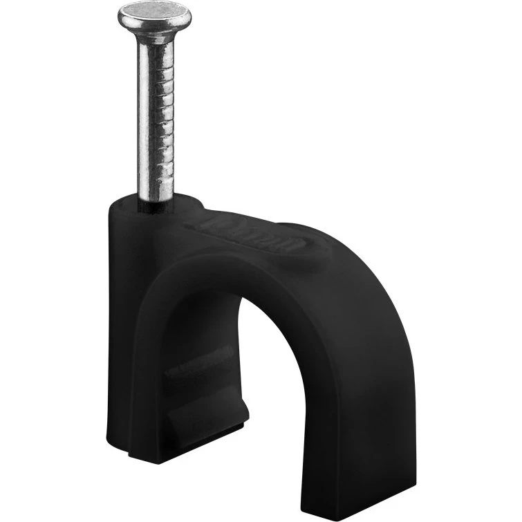 Goobay Kabelclips 10 mm, sort, 100 stk