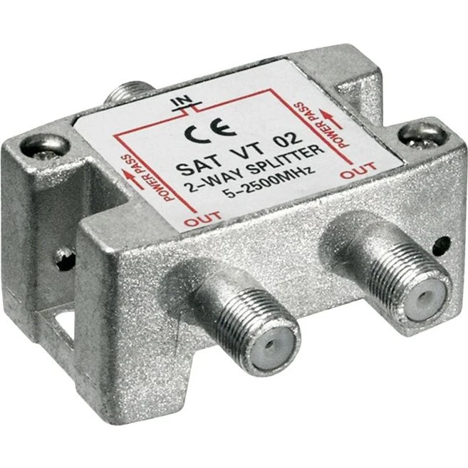 goobay SAT VT 02 Satellit-antennesplitter F-stik hun til F-stik hun