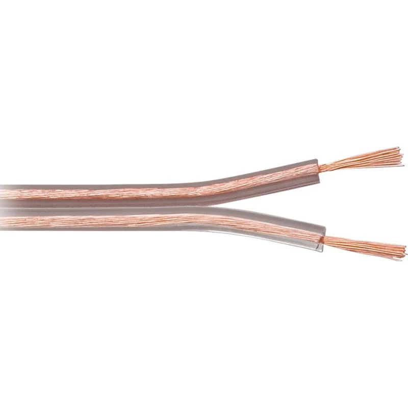 Goobay Højttalerkabel transparent CCA 25 m, 2 x 2,5 mm²