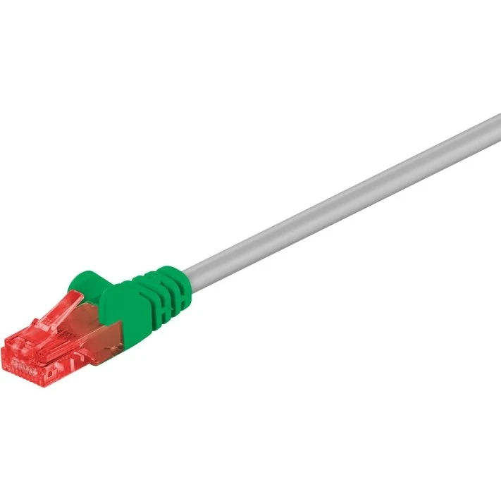 Goobay CAT 6 Krydset Netværkskabel 2m Grøn/Grå