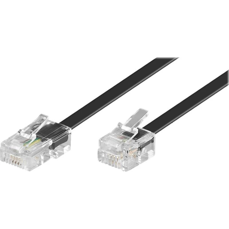 goobay ISDN Telefonledning RJ11-RJ45 15m Sort