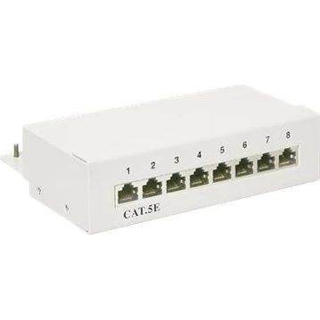 Wentronic Grå CAT 5e Patch Panel 8 Port