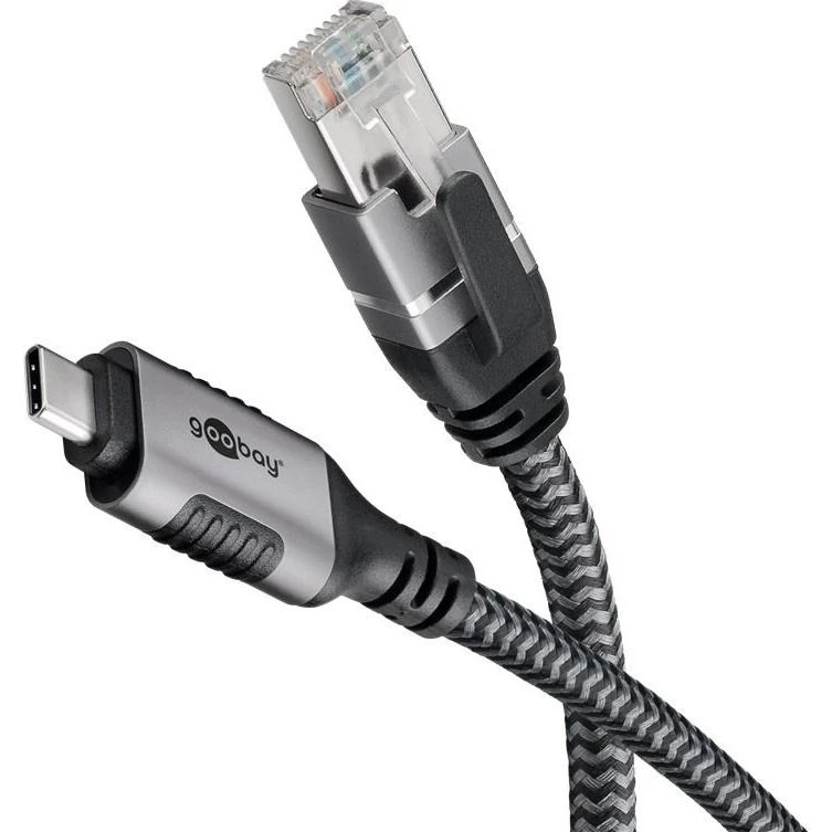 Goobay USB-C til RJ45 netværksadapter 1,5 m Cat6 1 Gbit/s