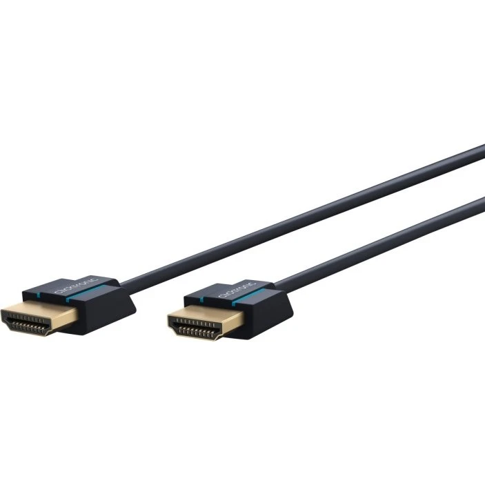 ClickTronic Ultra-Slim HDMI 2m med Ethernet, 4K @ 60 Hz