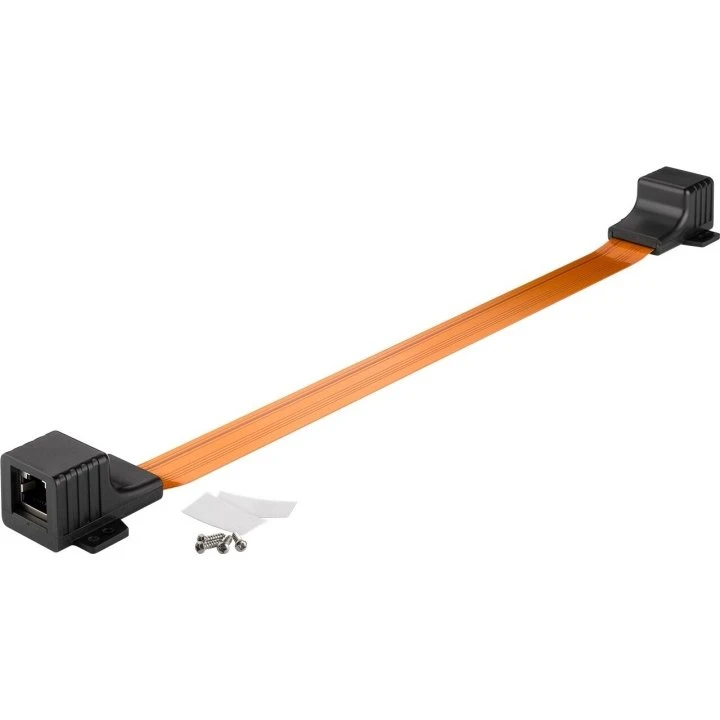 Goobay 71413 Ultra-slim RJ45 50 cm netværkskabel, sort