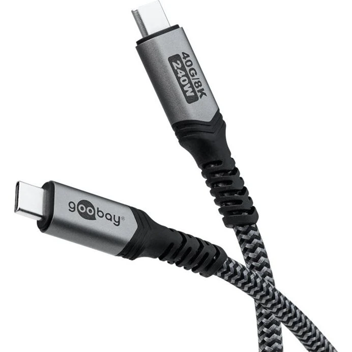 Pro USB-C 0.5m 240W USB4/Thunderbolt 4 Sort