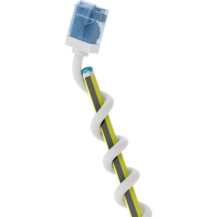 goobay CAT 6a U/UTP 50 cm hvid, ultrafleksibel netværkskabel