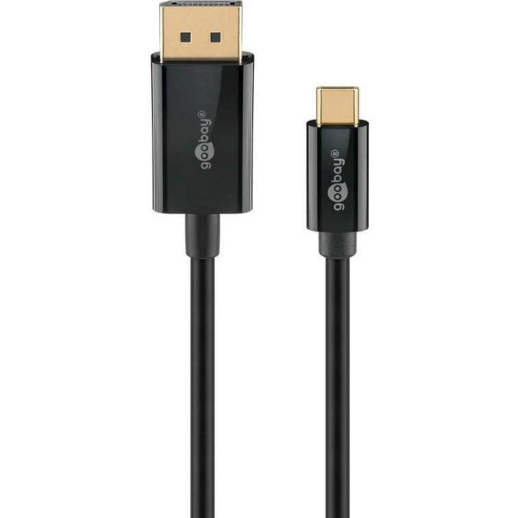 Goobay USB-C til DisplayPort 4K 60 Hz, 3 m, sort