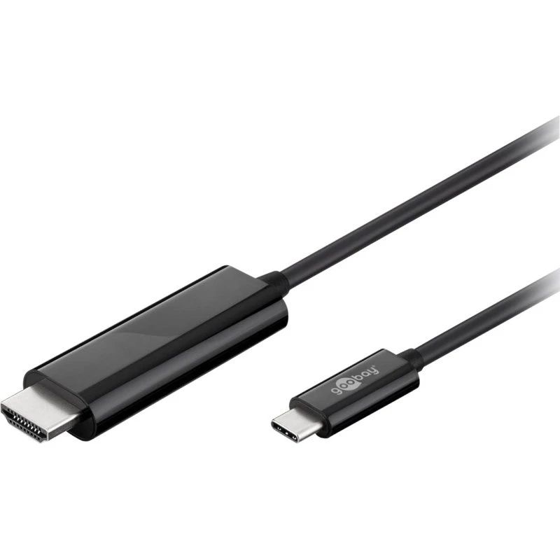 Goobay USB-C til HDMI-kabel 1,8 m, sort