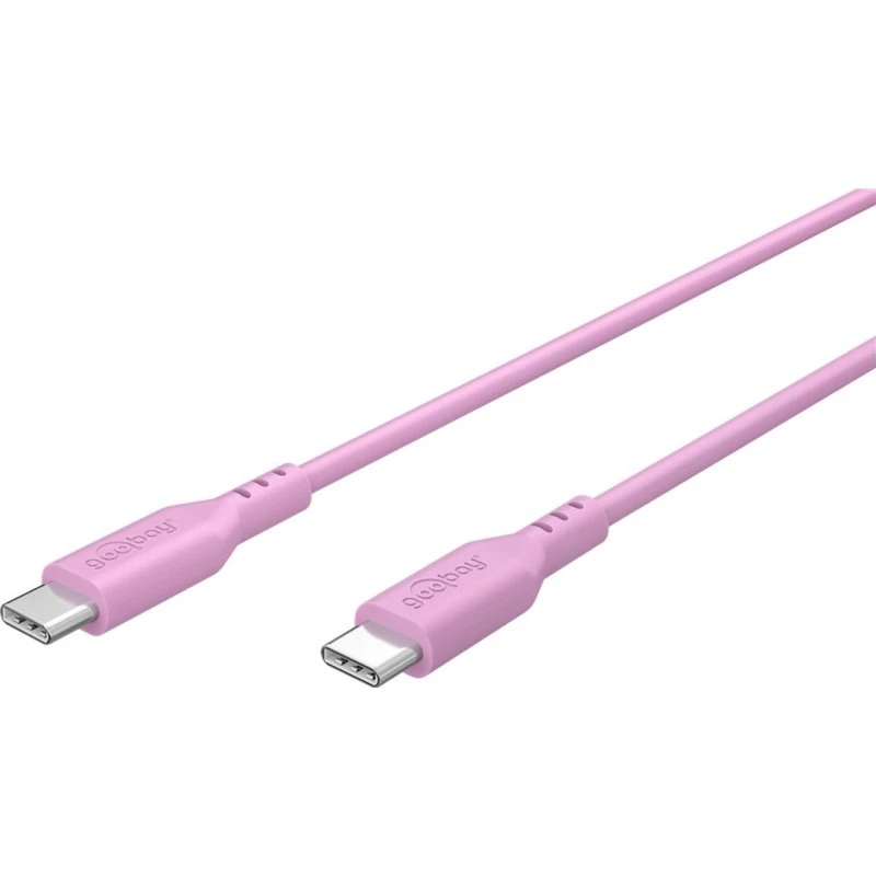 goobay USB-C 1.5m Pink PD 60W