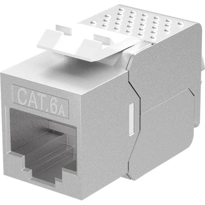 Goobay Keystone RJ45 CAT 6A STP Slim-line Sølv 14,7 mm
