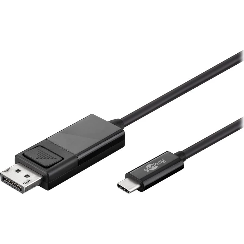 Goobay USB-C til DisplayPort-kabel 1,2 m, sort