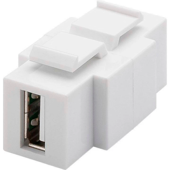 Goobay Keystone USB 2.0 Modul, Hvid, 16,9 mm