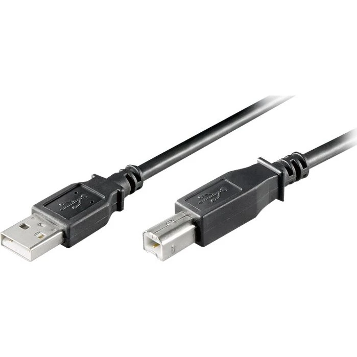 goobay USB 2.0 A-han til B-han 0,25m Sort