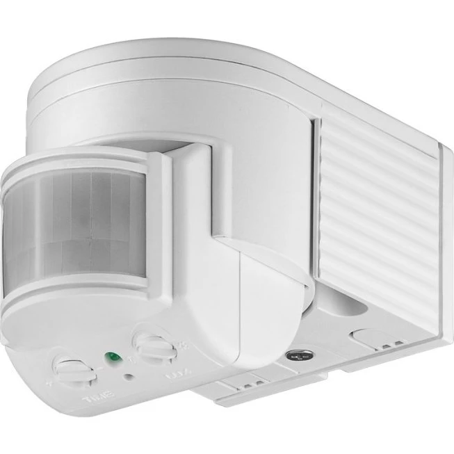 Goobay PIR Infrarød Rørelsedetektor 95175, Hvid, 180°, 12 m, LED-klar