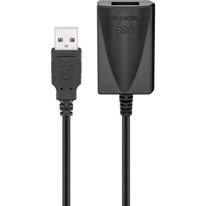 Goobay Aktiv USB 2.0 5 m Guld (A til A)