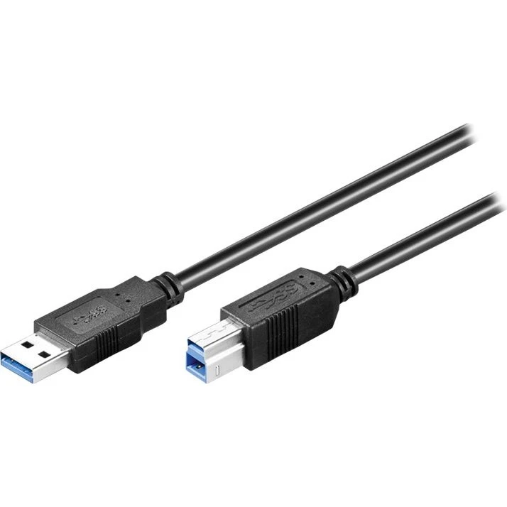 goobay USB 3.0 A til B 0,25m Sort
