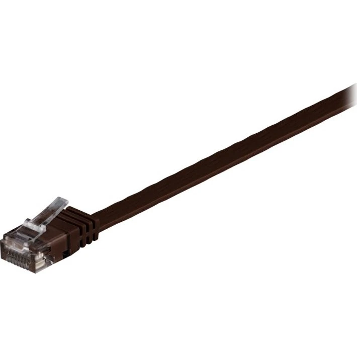 Goobay CAT 6 Flad Netværkskabel, 20 m, Brun