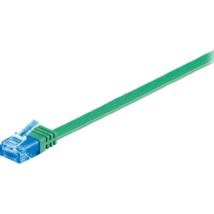 Goobay CAT 6A Flad Netværkskabel Grøn 3m