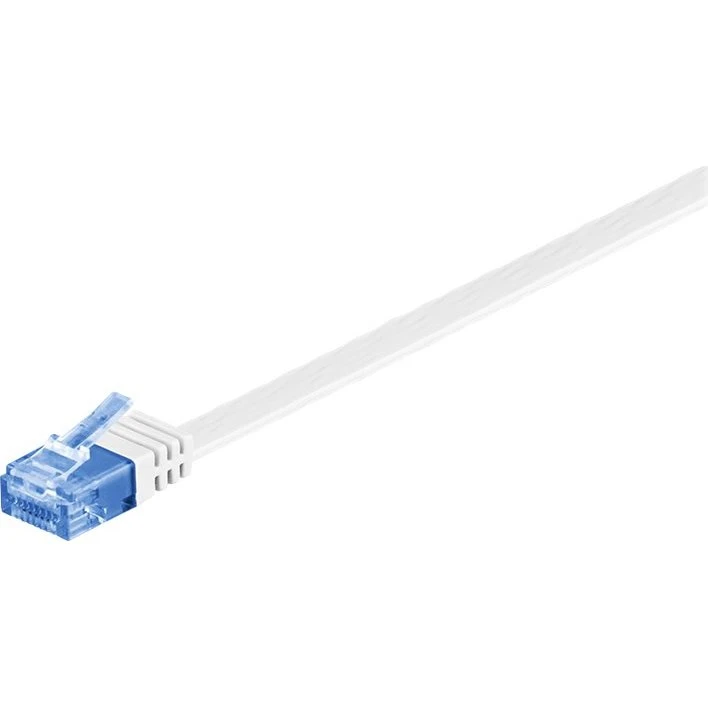 goobay CAT 6A U/UTP fladt 15m hvid