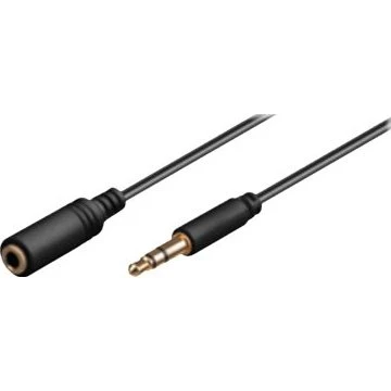 goobay AVK 184-0150 3,5mm Audioforlængerkabel 1,5m Sort