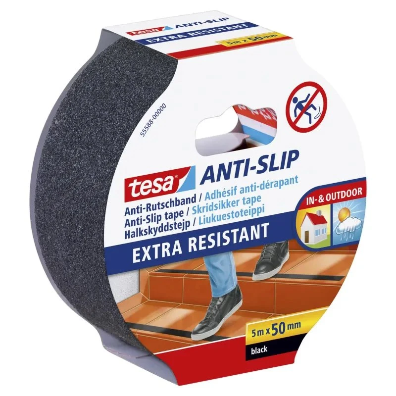 Tesa Tape Skridsikker Sort 5m x 50mm
