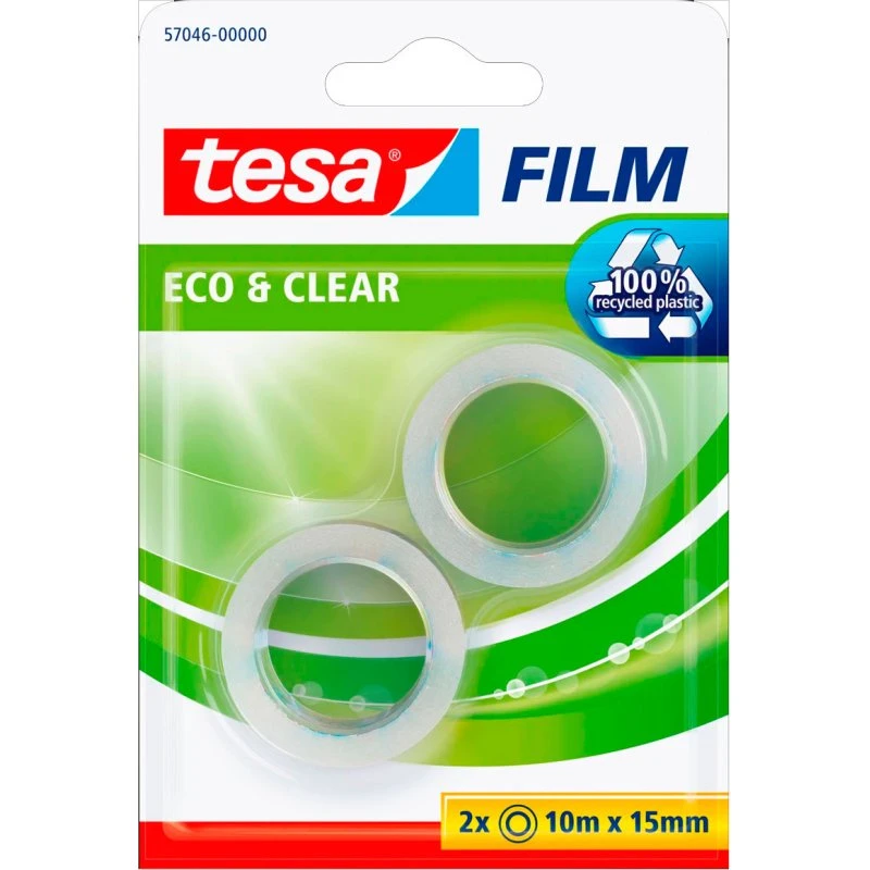 tesa film Eco & Clear, 19 mm x 10 m, 2 stk.