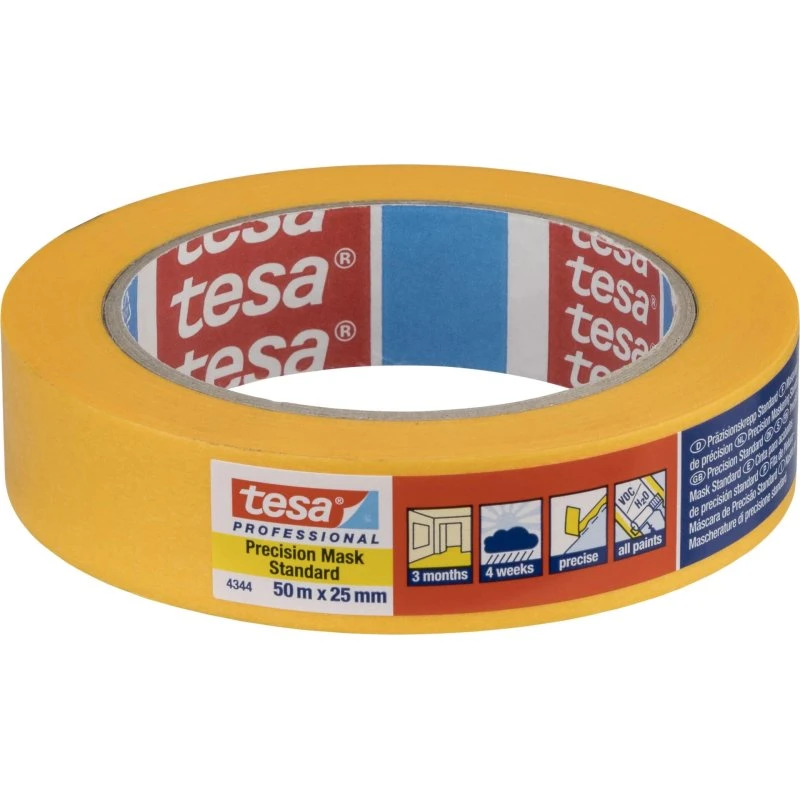 tesa Professional 4344 50 m, 25 mm, Orange