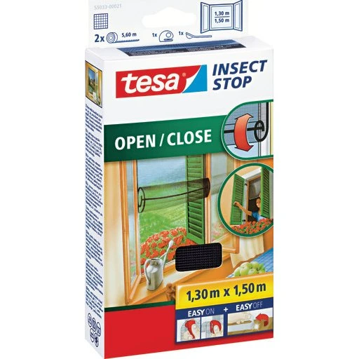 Tesa Insektnet 1,50x1,30 m, anthracite