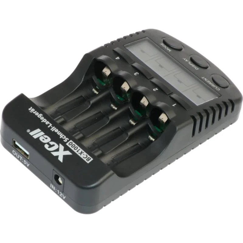 XCell BC-X1000 Digital Batterioplader, 1-4x AAA/AA