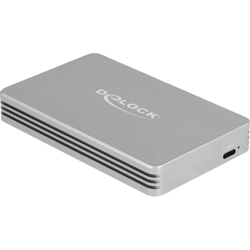 DeLOCK Thunderbolt 4 M.2 NVMe Ekstern SSD-Pakning, Sølv
