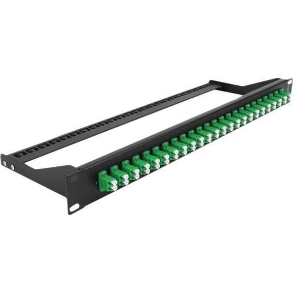 Delock Sort Grøn 1U 24-port LC Duplex SM