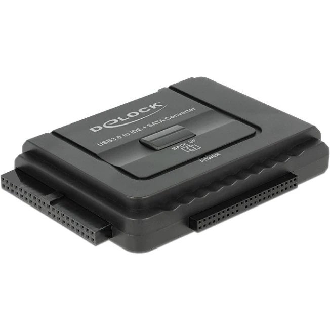 Delock USB 3.0 til SATA 6Gb/s & IDE 40/44PIN Converter, Sort