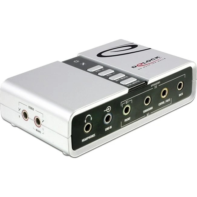 DeLOCK USB 2.0 7.1 Lydkort, ekstern, med S/PDIF