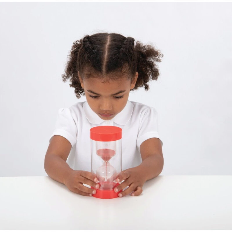 TickiT Timeglas 30 sekunder – rød (H16 x Ø7 cm)