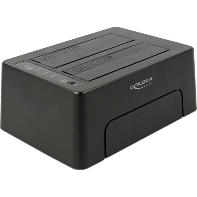 DeLOD HDD-dockingstation USB-C 63957, sort