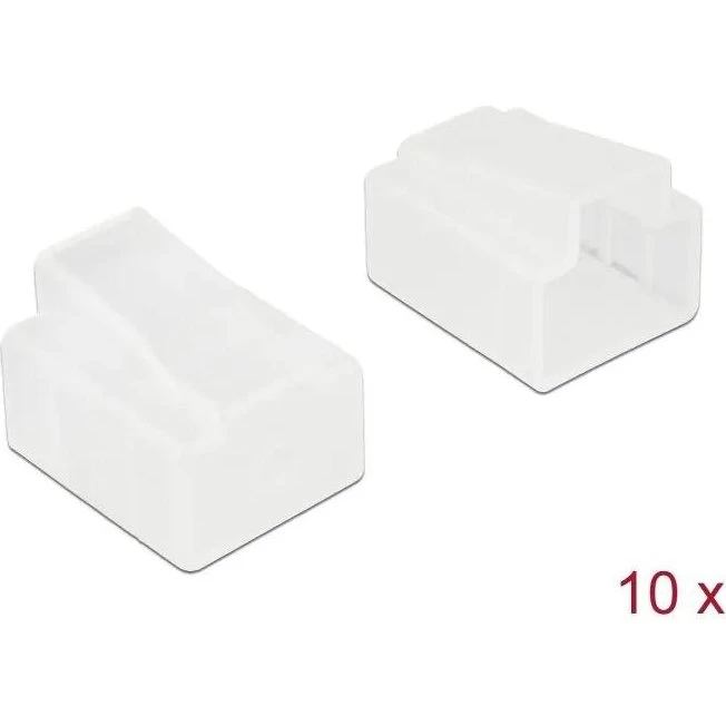 DeLOCK Støvdæk for RJ45-stik, 10 stk, transparent