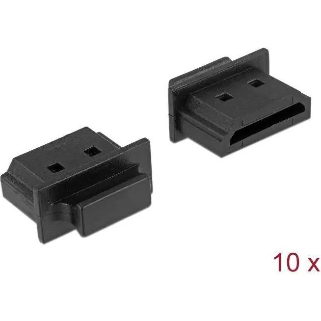 DeLOCK HDMI-A dame støvdække med greb, sort (10 stk)