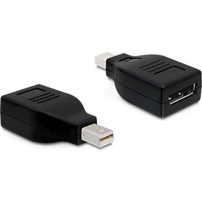De-Lock Mini DisplayPort til DisplayPort Adapter, Sort