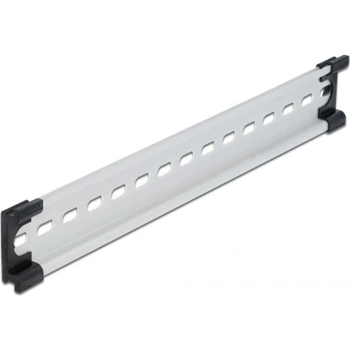 DeLOCK DIN Skinne 25 cm Grå Aluminium