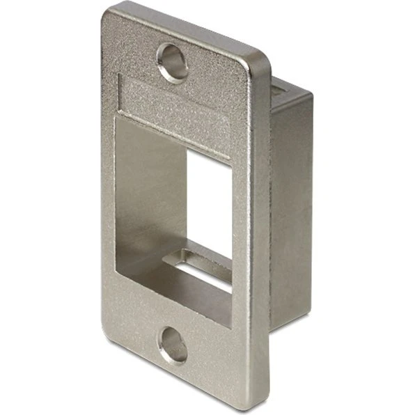 DeLOCK Keystone-modulholder, metal, sølv