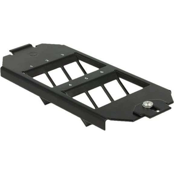 Delock Keystone Mounting, sort, 6 porte
