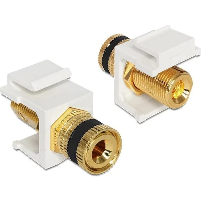 Delock Bindingpost Keystone-modul 6,3 mm, sort