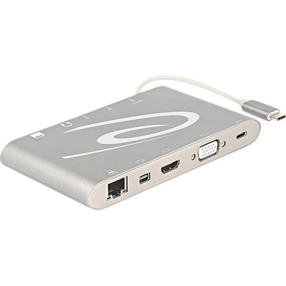 DeLOCK USB-C 3.1 4K Dockingstation med HDMI, VGA og 1GbE