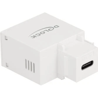 DeLOCK 10.5W USB-C Strømforsyningsadapter, hvid