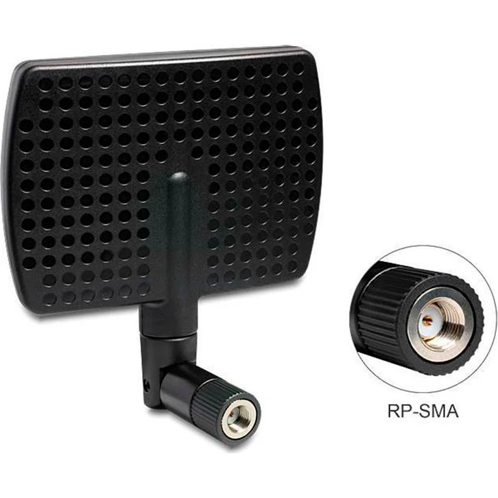 DeLOCK RP-SMA WLAN Antenne 7 dBi, 9 cm