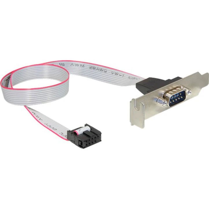 Delock Slot Bracket 40 cm DB-9 (hane) til 9-pins IDC (høn)