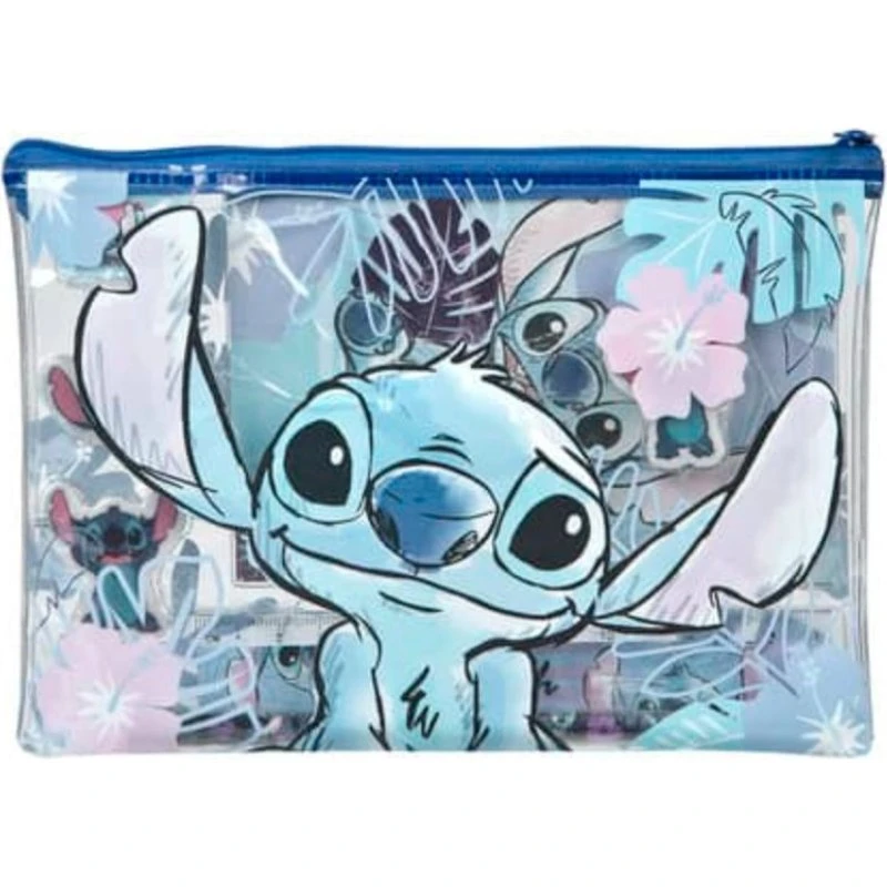 Disney Stitch A6 Notesbog med Skriveredskaber