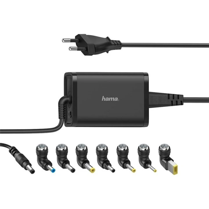 Hama 65W Universal Strømforsyning 15-19V 100-240V med 7 Adaptere