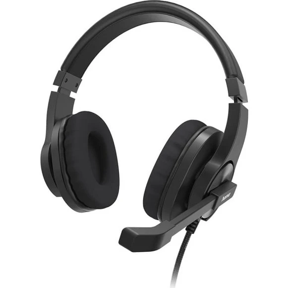 Hama HS-P350 V2 Over-Ear Headset, Sort, USB-A